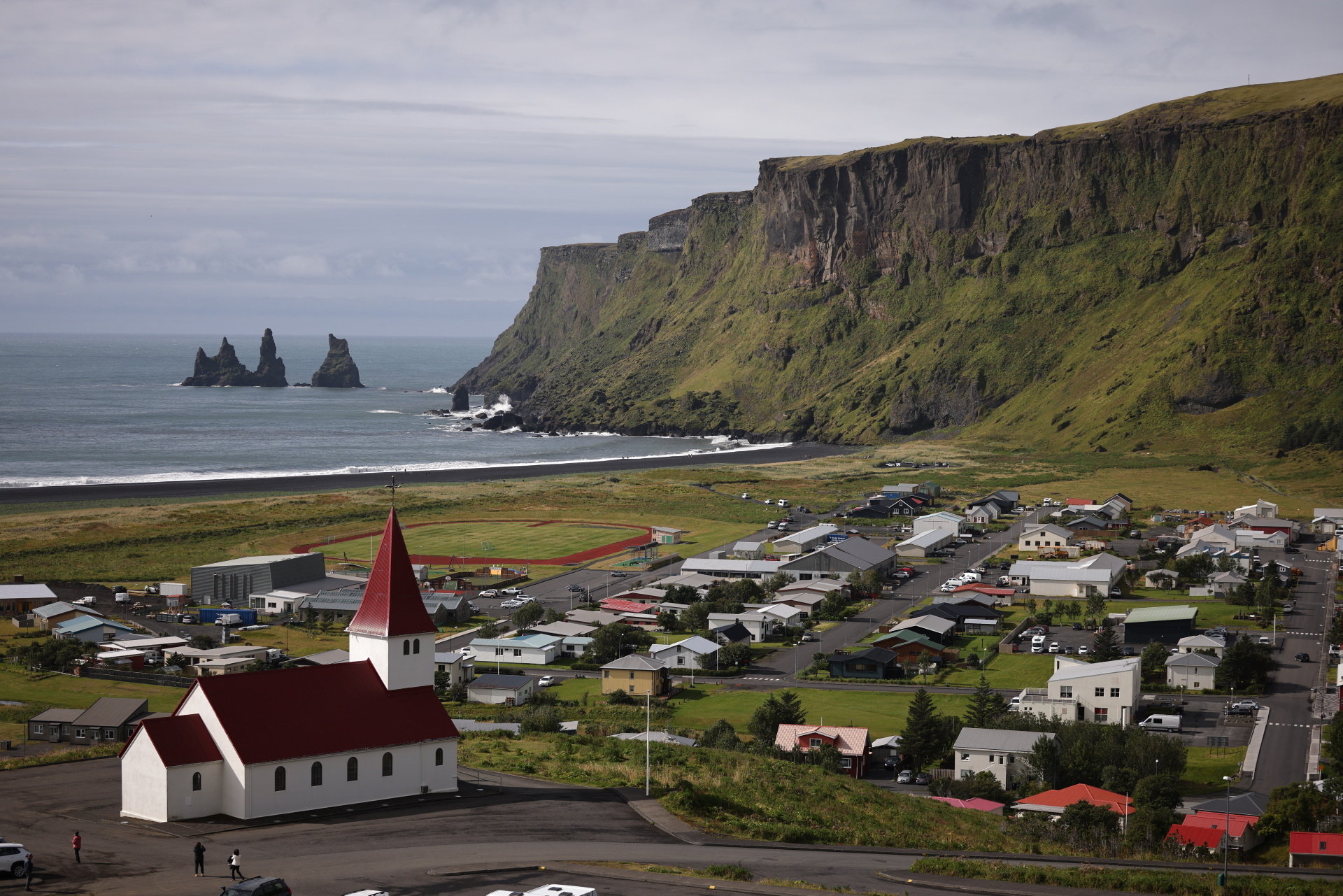 The town of Vik would be at risk of annihilating floods from glacier melt if nearby Katla volcano, considered Iceland’s most dangerous, were to erupt. Photo: Reuters