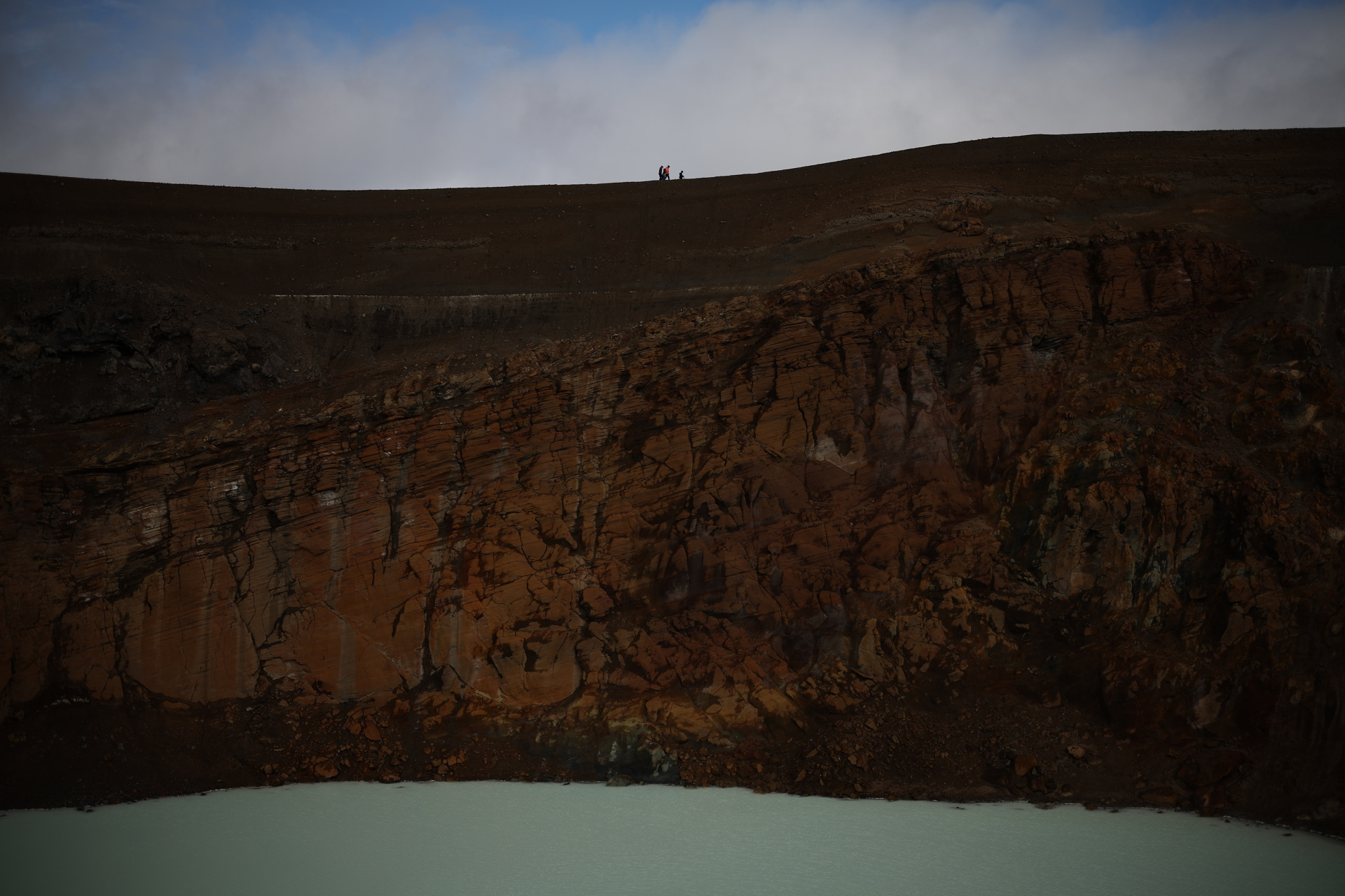 Viti crater and its milky blue lake are a big tourist draw. Photo: Reuters