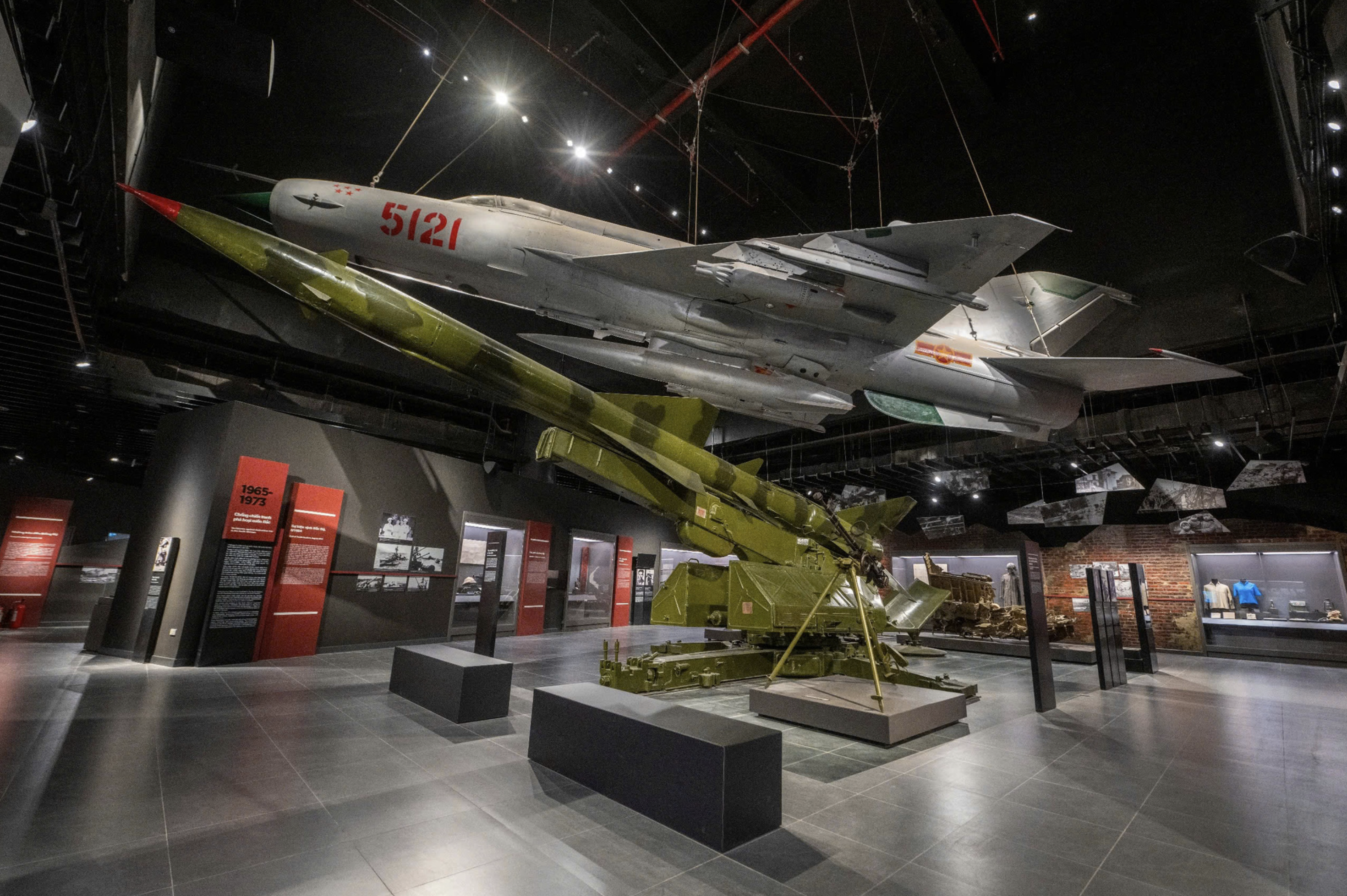 MIG-21 aircraft on display at the new Vietnam Military History Museum in Hanoi. Photo: Nam Tran / Tuoi Tre