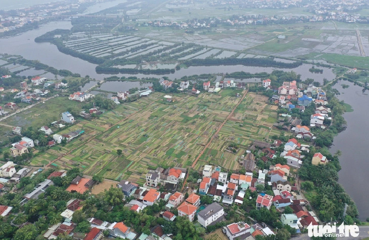 An aerial view of Tra Que Vegetable Village in Hoi An City, Quang Nam Province, central Vietnam. Photo: B.D. / Tuoi Tre