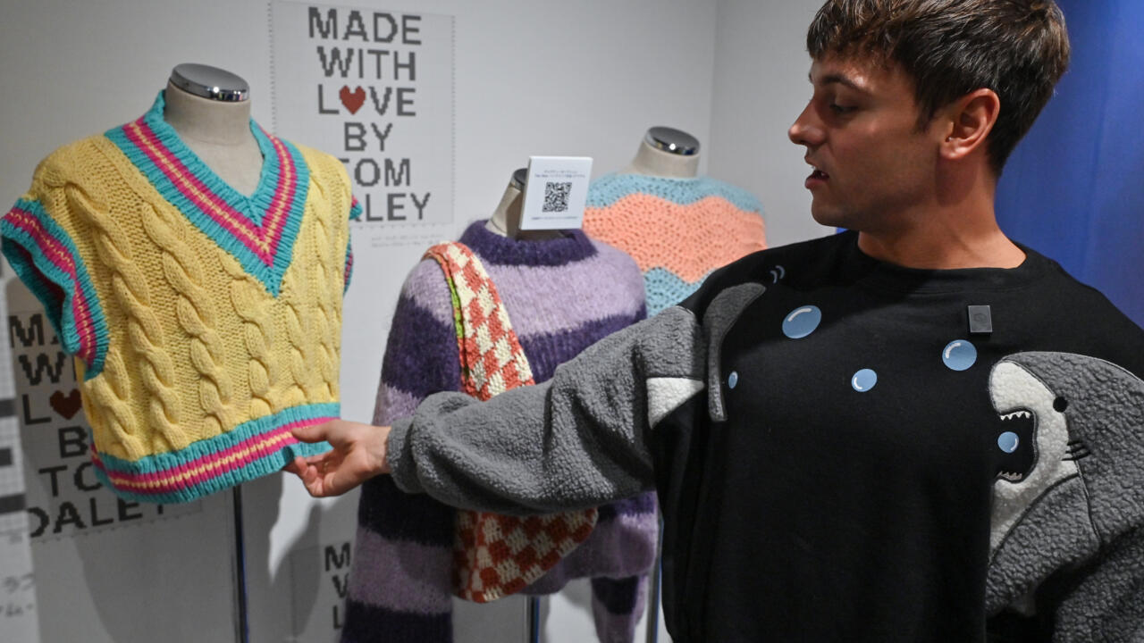 Retired Olympian Daley dives into the spool with Tokyo knitwear show