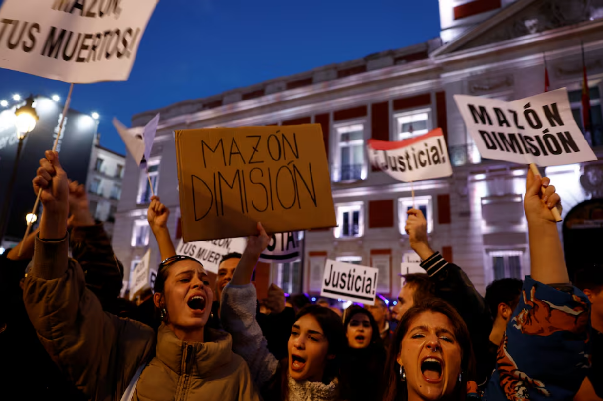 Puerta del Sol square, Madrid, November 9, 2024. Photo: Reuters