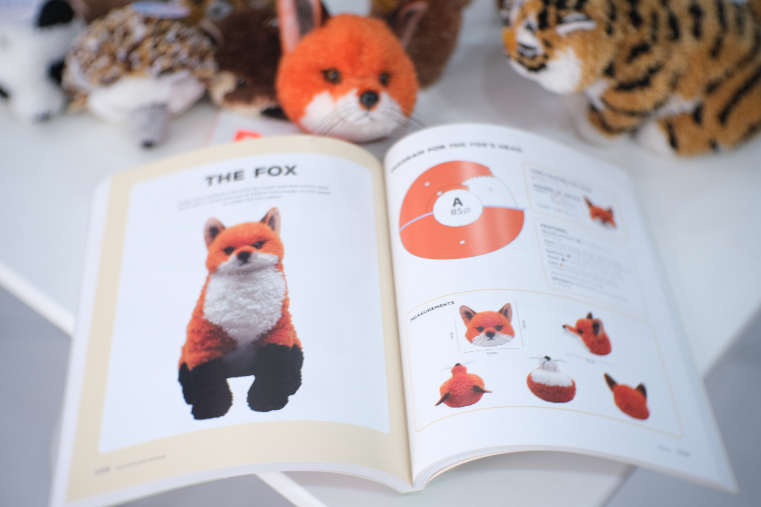 Steps to make a pompom fox is introduced in one of Huy’s books. Photo: Ngoc Phuong / Tuoi Tre News