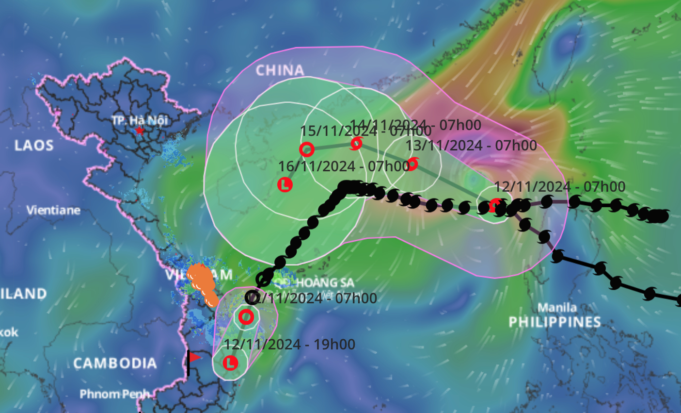 Typhoon Toraji weakens after entering East Vietnam Sea