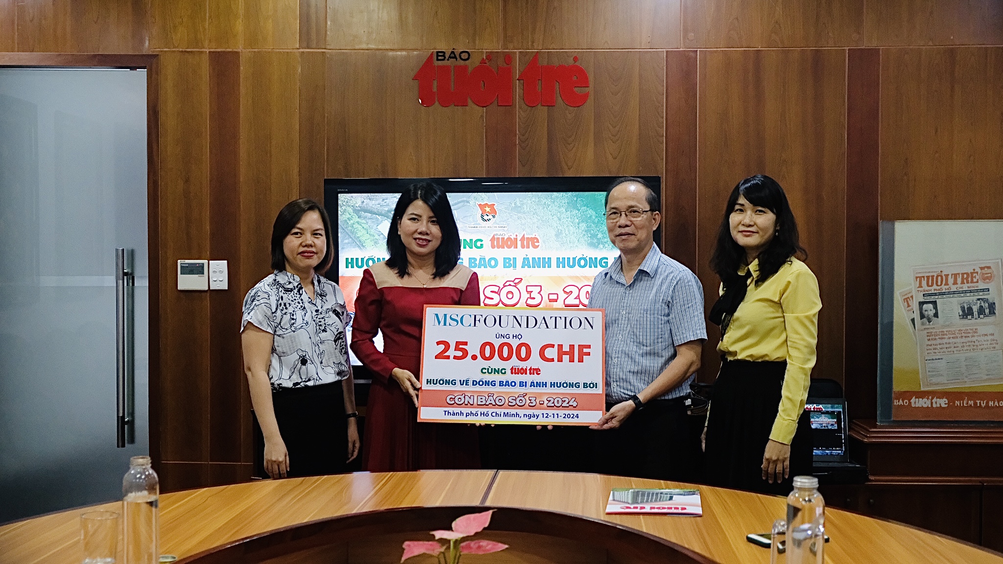 Mediterranean Shipping Company Foundation donates over $28,000 for Vietnamese typhoon-affected communities