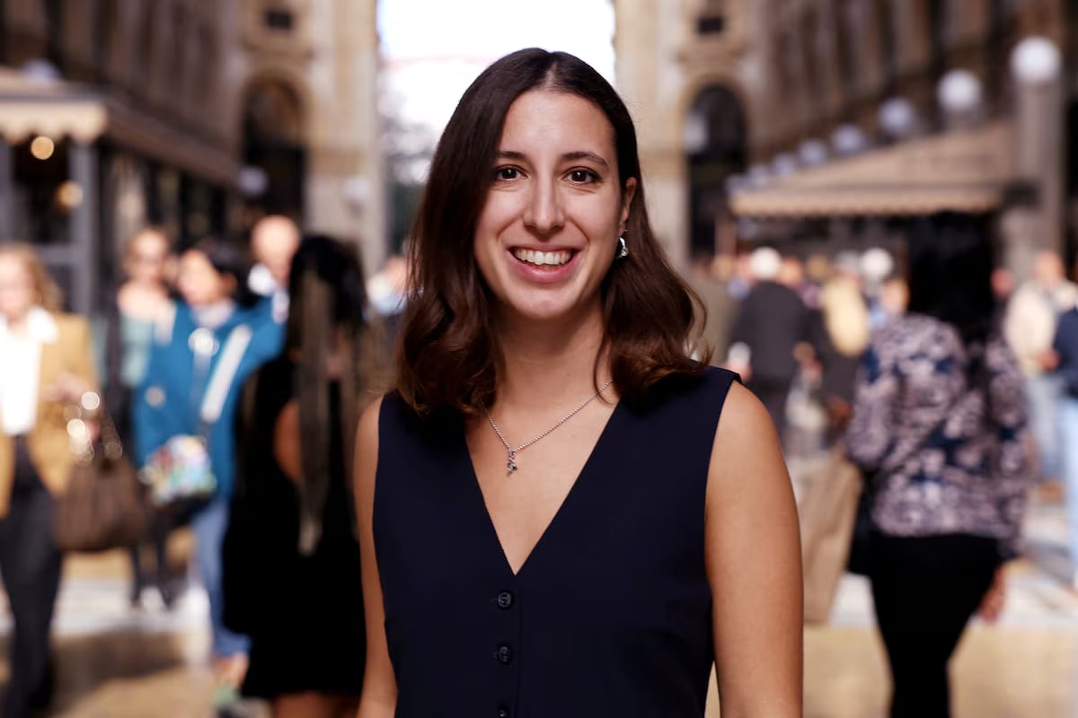 Tech worker Alessandra Mariani poses for a picture during an interview in Milan, Italy, October 30, 2024. Photo: Reuters