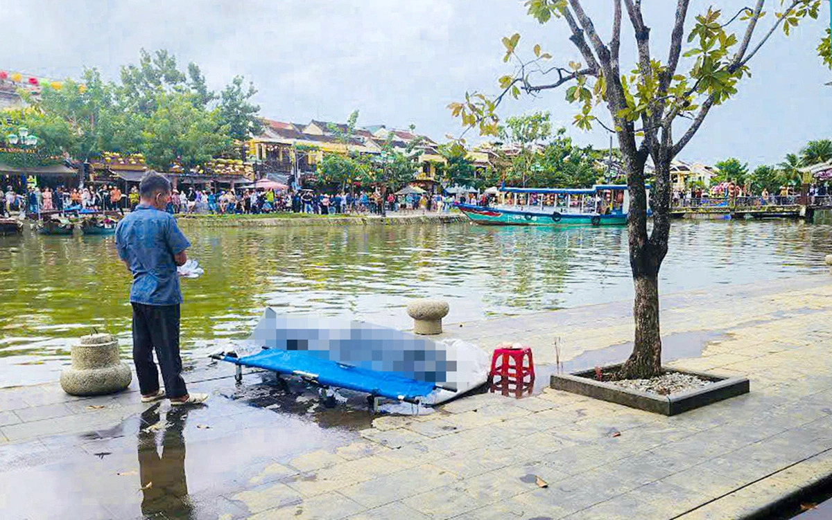 The Hoai River in Hoi An, Quang Nam Province, where the body of a foreign man was found on November 19, 2024. Photo: Tan Thanh / Tuoi Tre