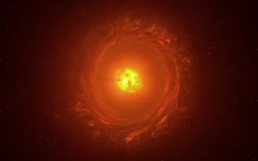 Scientists obtain image of a star on the precipice of disaster