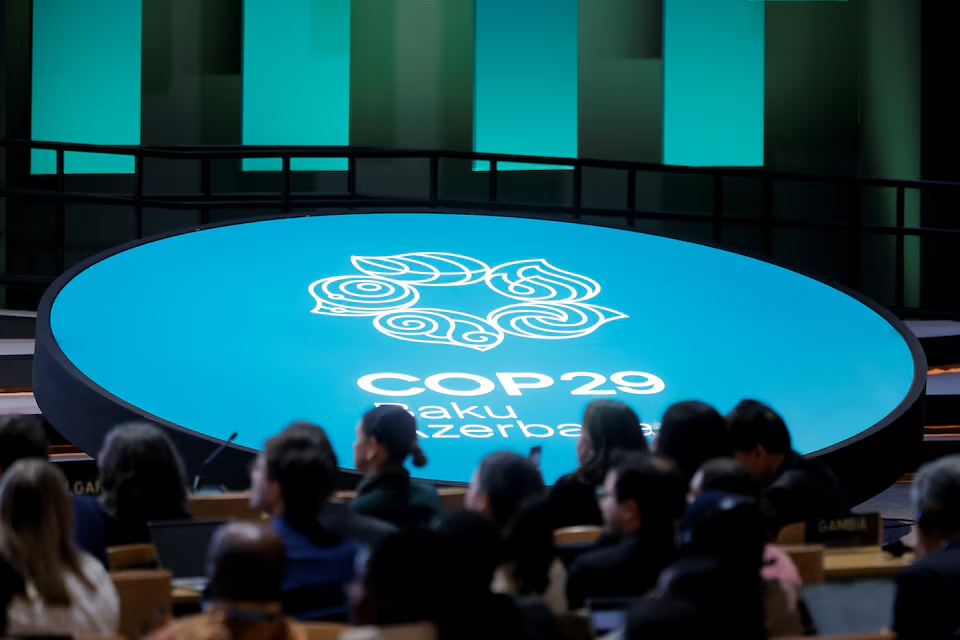 A view during a closing plenary meeting at the COP29 United Nations Climate Change Conference, in Baku, Azerbaijan November 24, 2024. Photo: Reuters