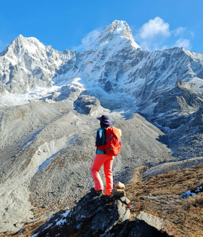 Nguyen Thanh Binh is pictured in the Himalayan mountain range in November 2024. Photo: Supplied