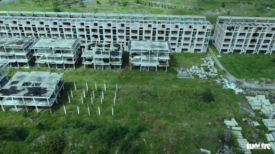 The desolate Cocobay Da Nang, a mammoth tourism, lodging and entertainment complex project in Da Nang, central Vietnam. Photo: Doan Cuong / Tuoi Tre