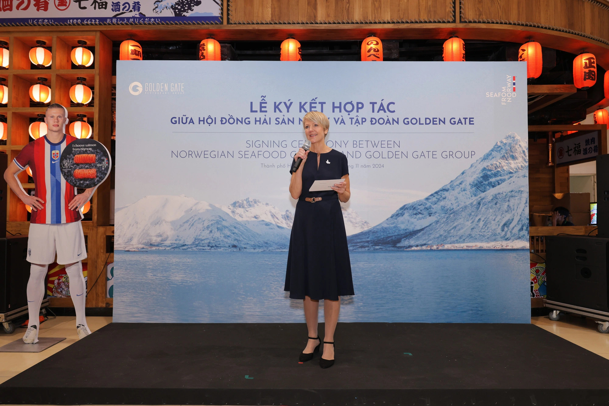 Åshild Nakken, regional director for Southeast Asia at the Norwegian Seafood Council, emphasized Norway’s commitment to delivering high-quality, sustainable seafood products to the Vietnamese market. Photo: Supplied