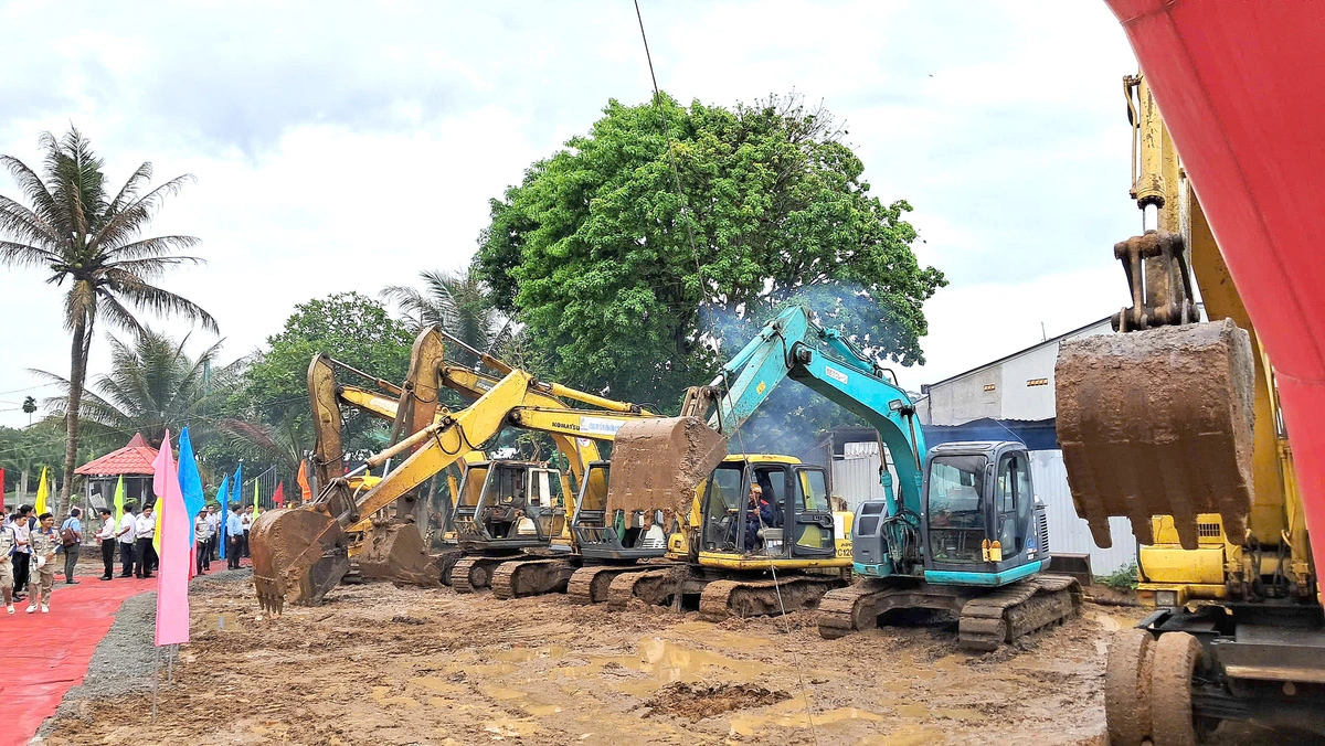 Tra Vinh Province in southern Vietnam has broken ground on the Lang The reservoir with a price tag of over VND1.33 trillion ($52.5 million). Photo: Mau Truong / Tuoi Tre