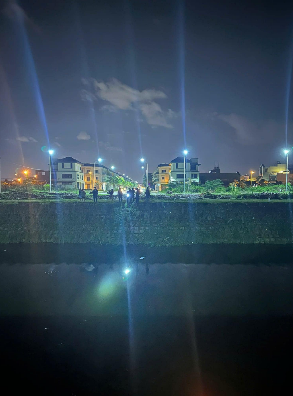 The location where a man fell into a drainage ditch in Da Nang City, central Vietnam while following Google Maps. Photo: Supplied