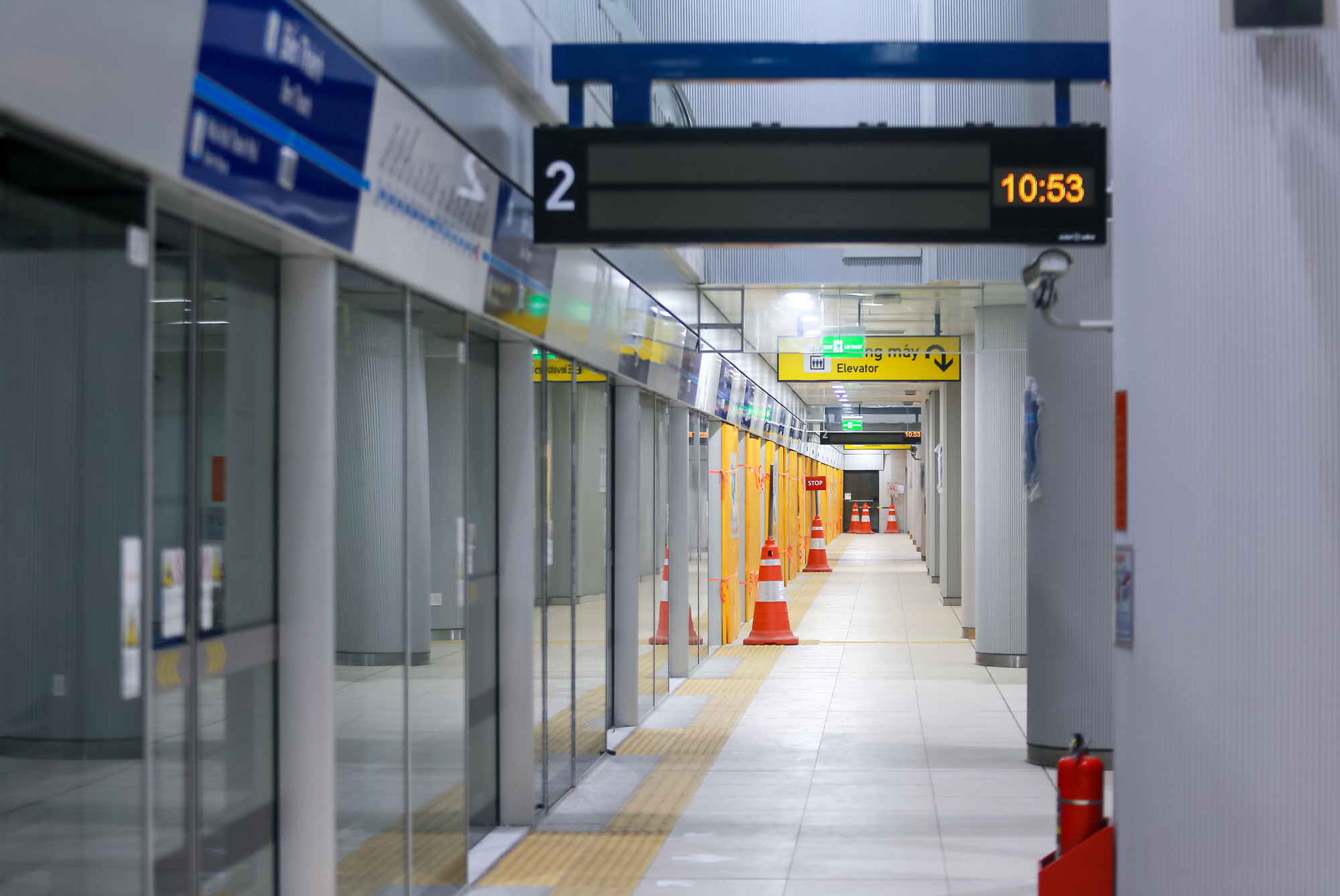 A platform of Ben Thanh underground station on metro line No. 1 in District 1, Ho Chi Minh City. Photo: Thu Dung / Tuoi Tre