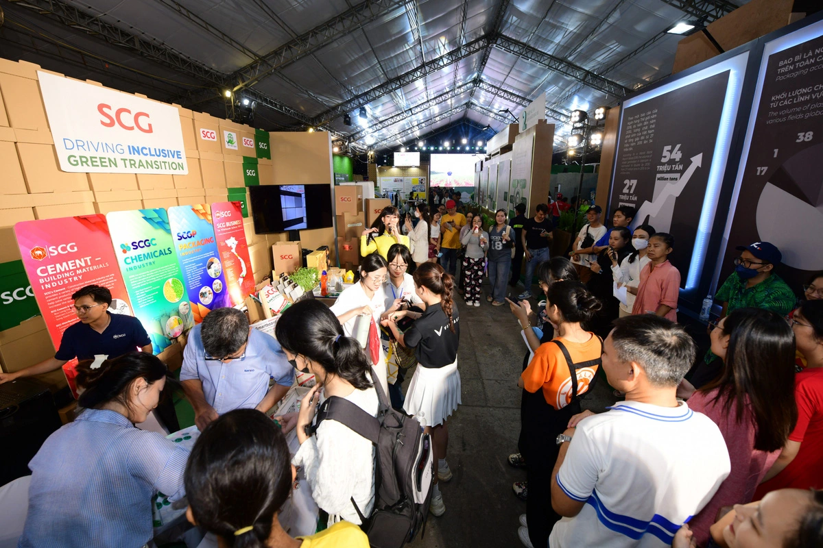 SCG’s booth at the Green Vietnam Festival in Ho Chi Minh City in November 2024. Photo: QD/ Tuoi Tre