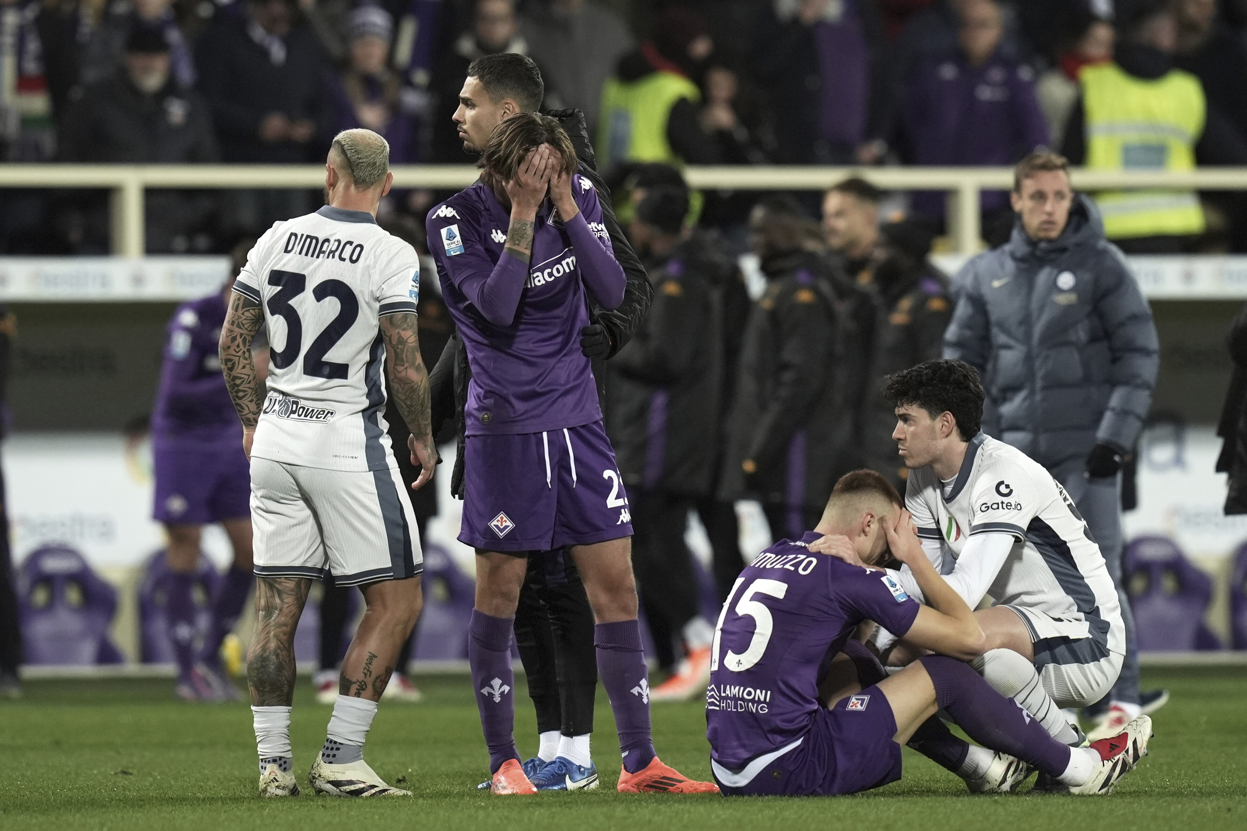 Serie A title race loses significance after Fiorentina player collapses on field