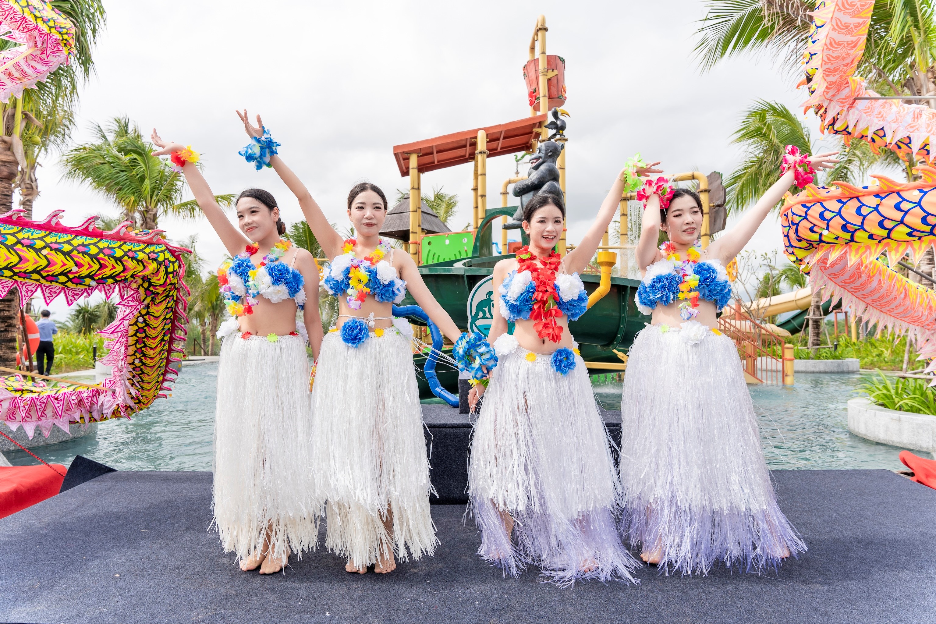 The waterpark is officially open, offering exciting new experiences to all guests.