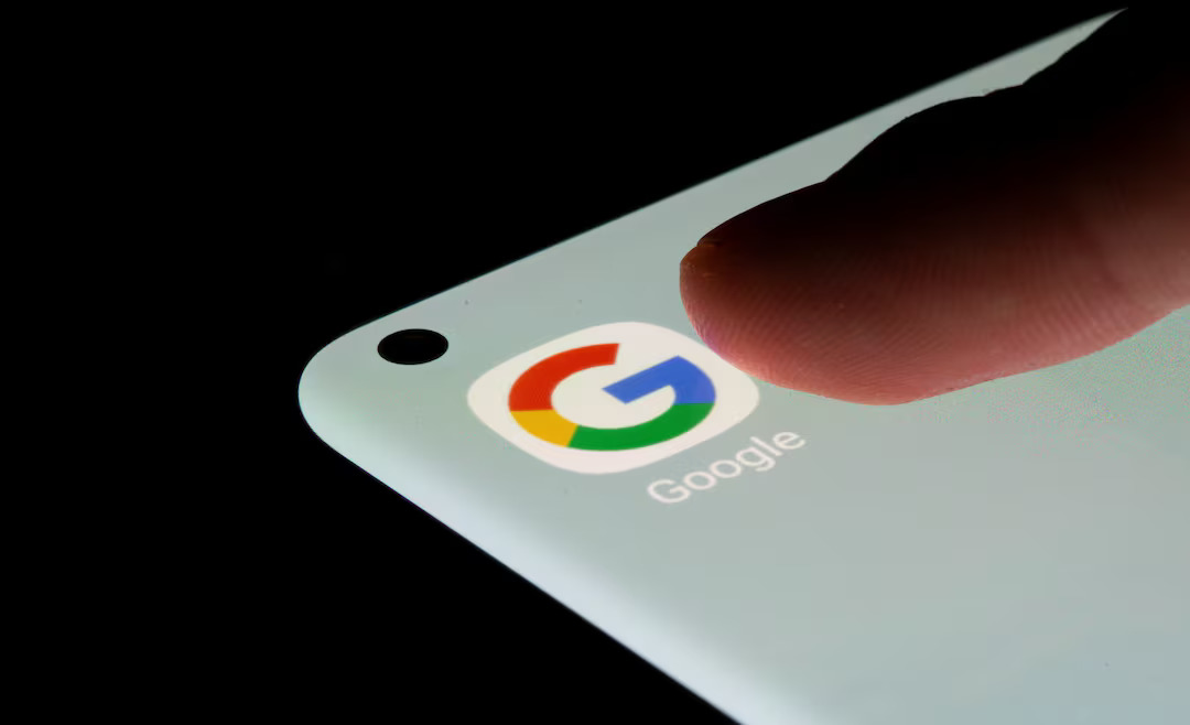 Google app is seen on a smartphone in this illustration taken, July 13, 2021. Photo: Reuters