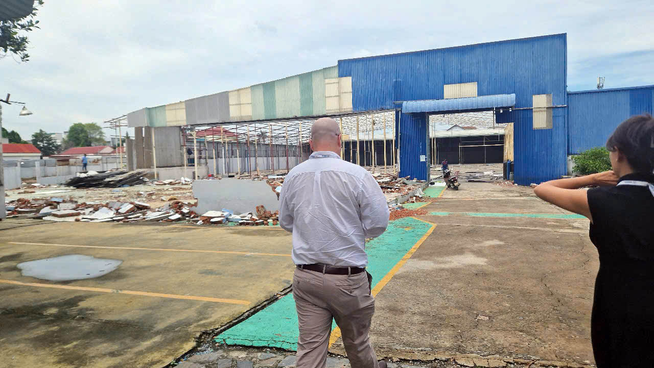 The land plot at 577 National Highway 13, Hiep Binh Phuoc Ward, Thu Duc City, Ho Chi Minh City, where Saigon Star International School announced it will relocate to. Photo: Trong Nhan / Tuoi Tre