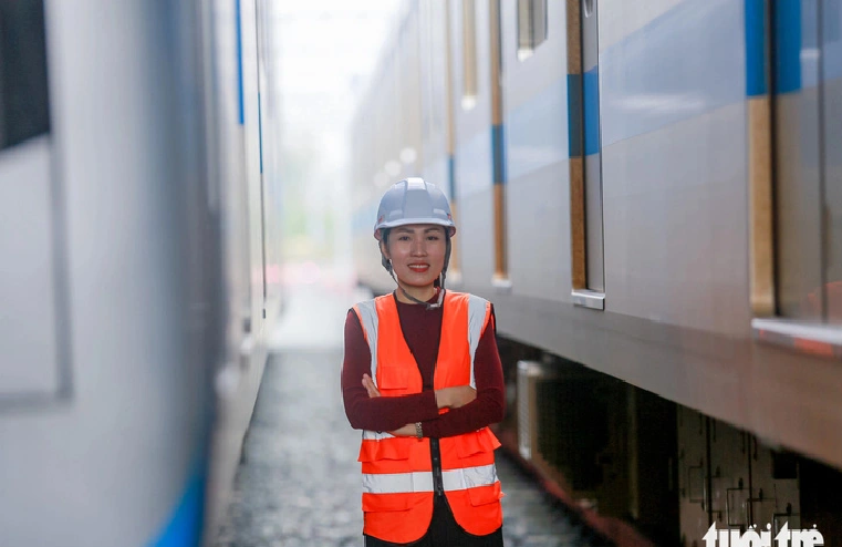 Thao hopes the metro line positively contributes to Ho Chi Minh City’s urbran transport infrastructure system. Photo: Chau Tuan / Tuoi Tre