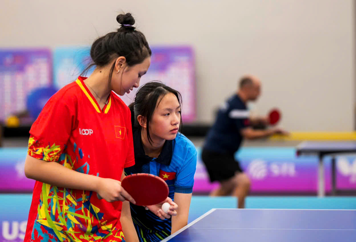 Vietnamese teens win gold in girls’ doubles at U.S. Open Table Tennis Championships