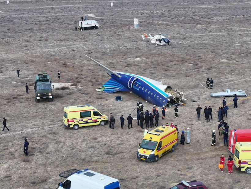 Azerbaijan Airlines plane crashes in Kazakhstan, killing 38