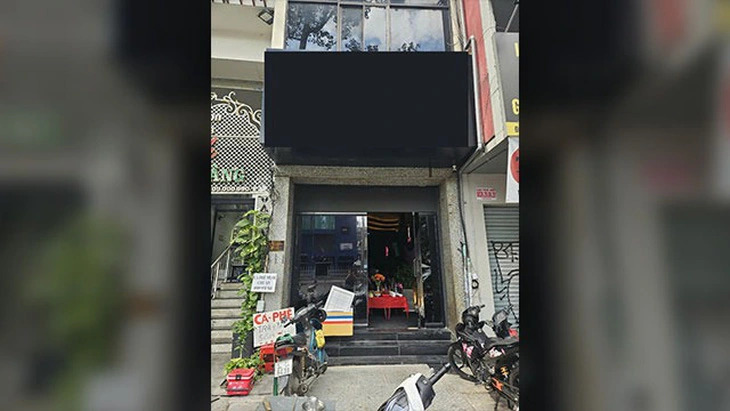 A South Korean-owned entertainment establishment, on Tran Hung Dao Street, District 1, Ho Chi Minh City, where a deadly assault occurred on December 28, 2024, killing the establishment’s owner and injuring a staff member. Photo: KBS