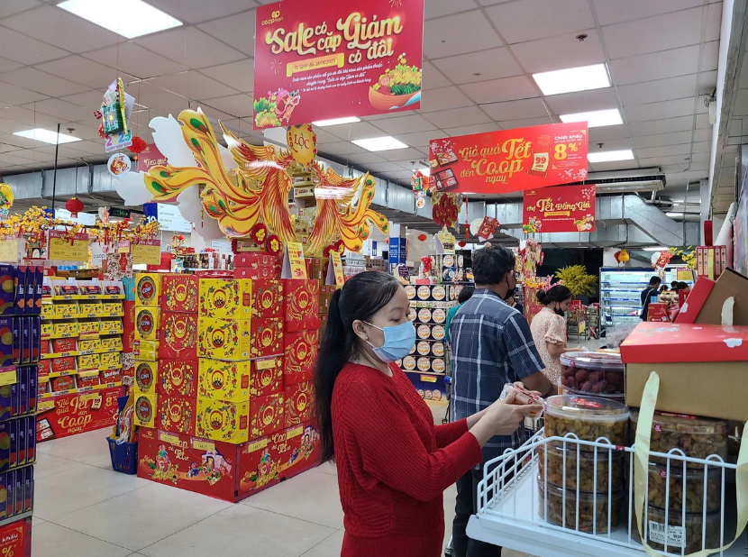 Various Tet items on offer at Ho Chi Minh City supermarkets