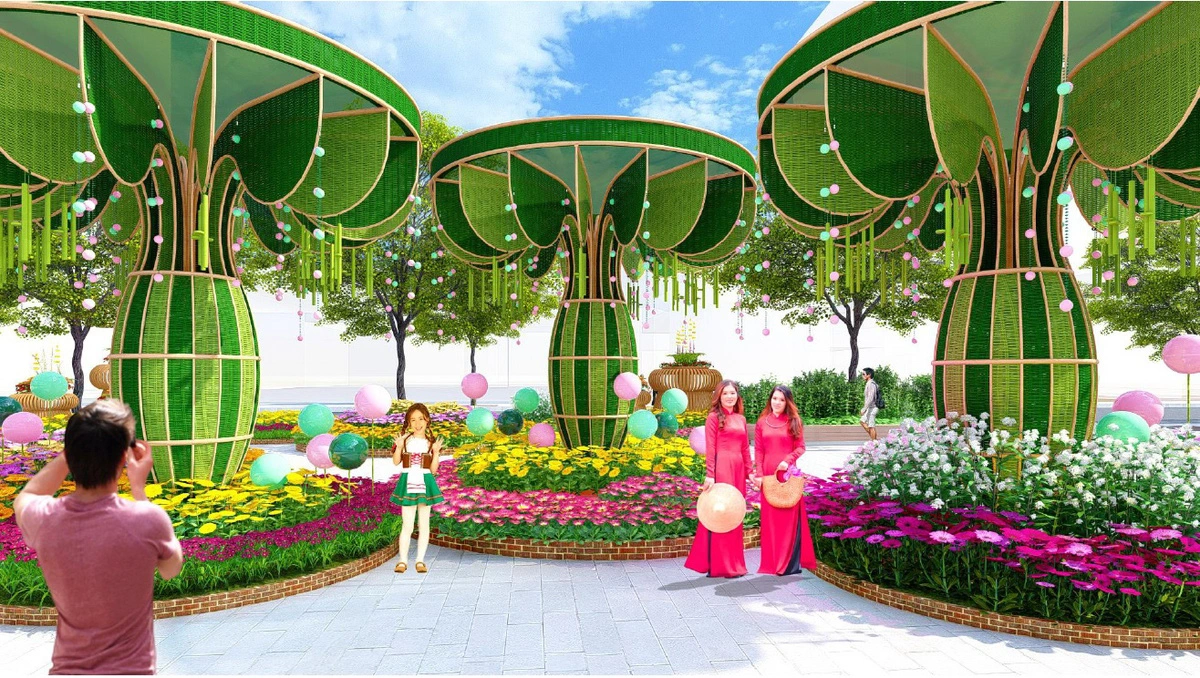 The organizing committee will use a huge volume of flowers for the Nguyen Hue Flower Street 2025.