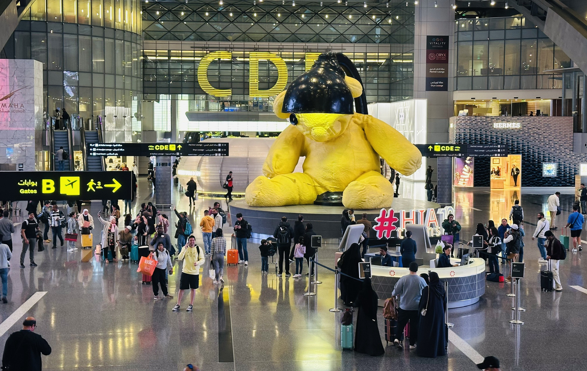 Hamad International Airport in Doha, Qatar. Photo: Trung Nghia