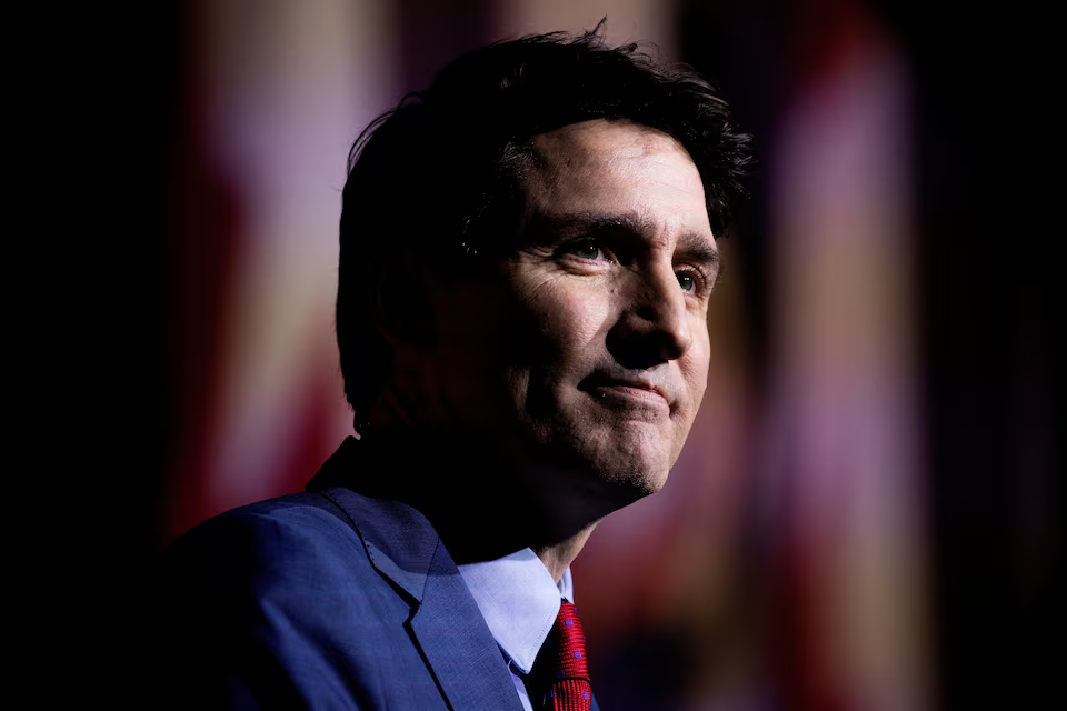 Canada’s Prime Minister Justin Trudeau speaks at the federal Liberal caucus holiday party, the day after Finance Minister Chrystia Freeland unexpectedly resigned, in Ottawa, Ontario, Canada December 17, 2024. Photo: Reuters