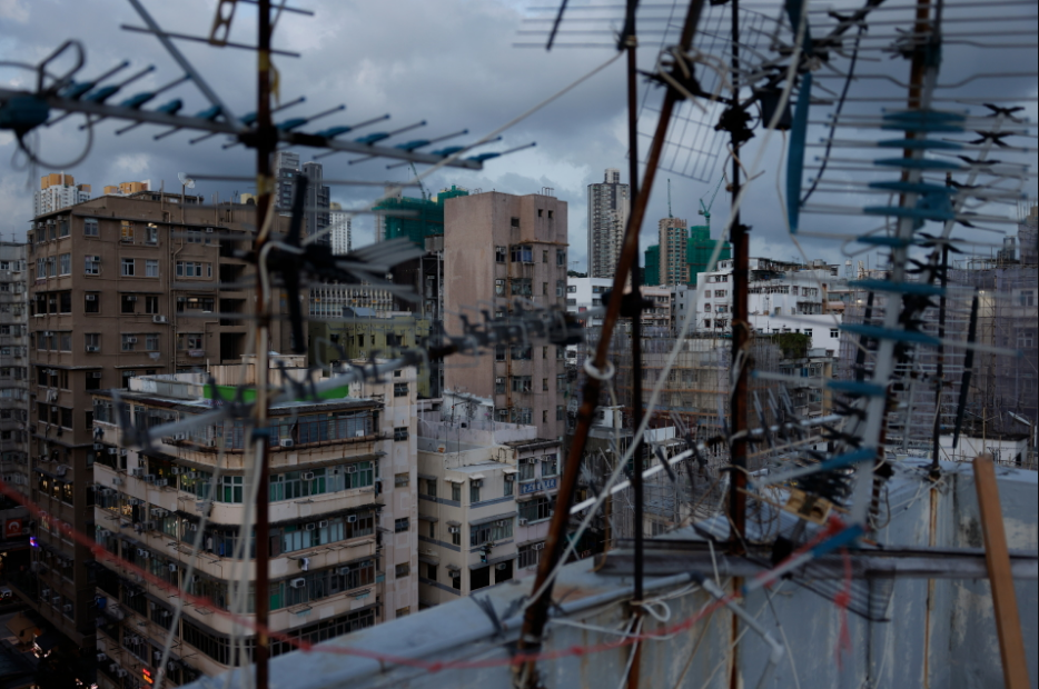 A view of residential buildings in the Sham Shui Po district, where many “coffin” homes are located due to convenient transportation, in Hong Kong, China, August 1, 2024. Photo: Reuters