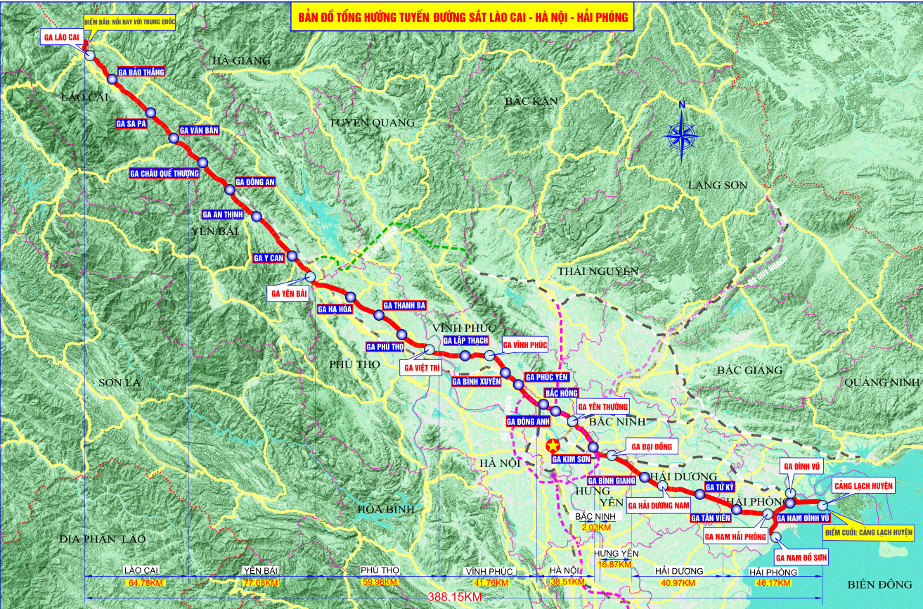 $8bln railway project linking 9 northern Vietnam localities set for 2031 completion