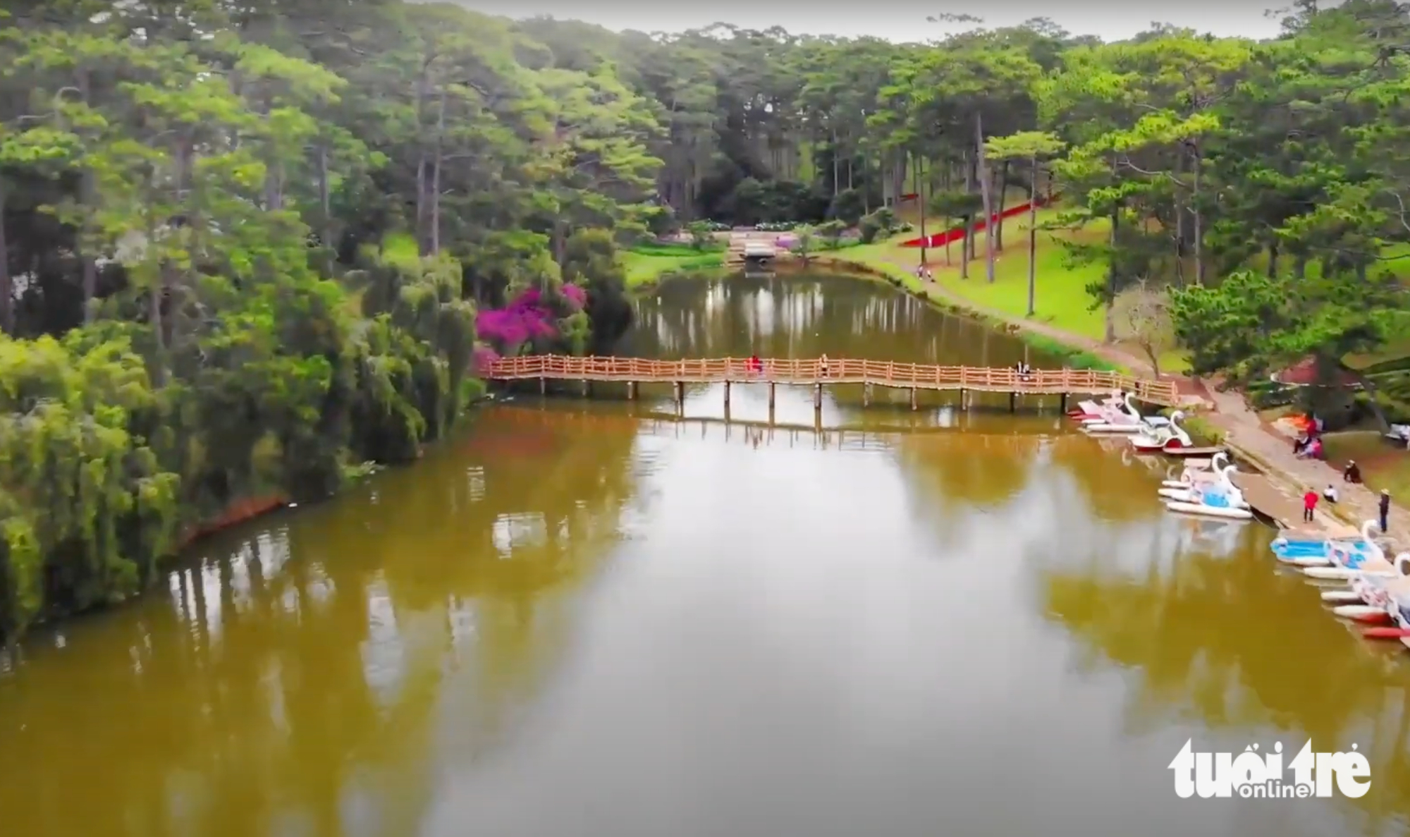 Than Tho Lake, one of the iconic landmarks in Da Lat City, Lam Dong Province. Photo: L.A. / Tuoi Tre