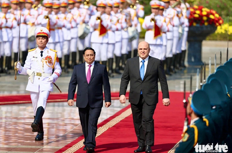 Russian Prime Minister Mikhail Mishustin visits Vietnam for 1st time