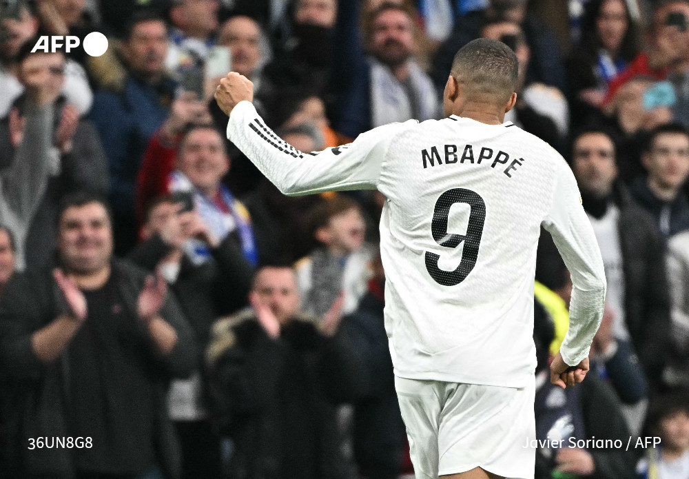 Mbappe shines as Real Madrid thrash Las Palmas to claim Liga lead