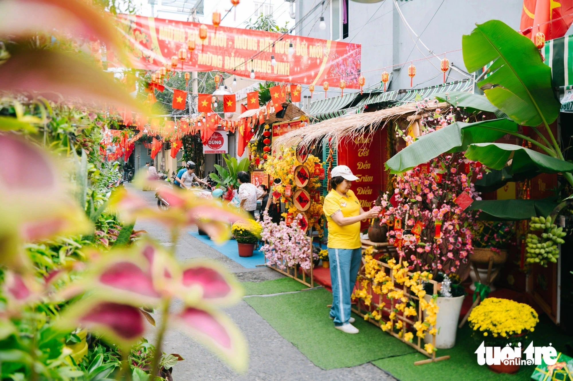 Ho Chi Minh City residents adorn streets, houses with splendid Tet colors