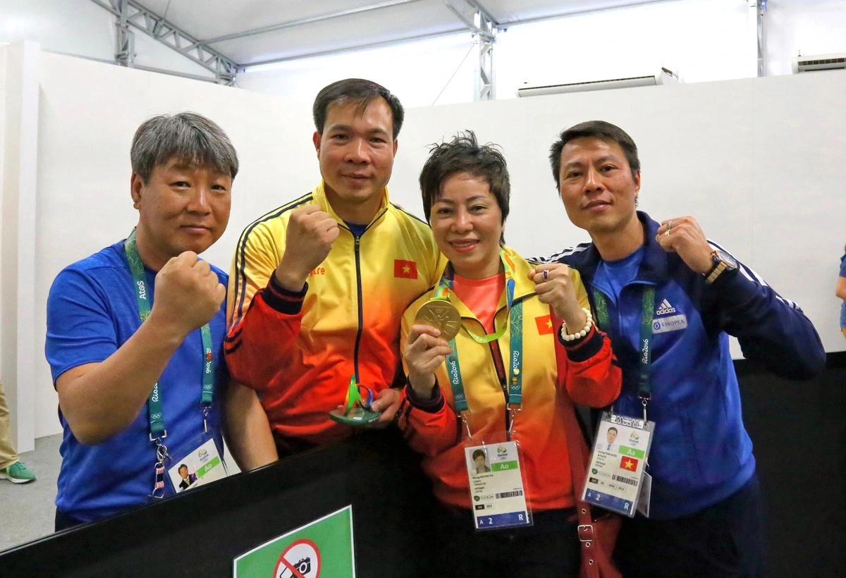 Park Chung Gun has cultivated two generations of Vietnamese shooters who have achieved regional and international success. Photo: Huy Dang / Tuoi Tre