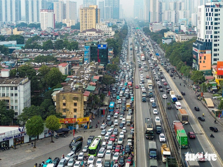 Vehicles congest Belt Road No. 3 in Ho Chi Minh City, the southern hub of Vietnam. Photo: Hong Quang / Tuoi Tre