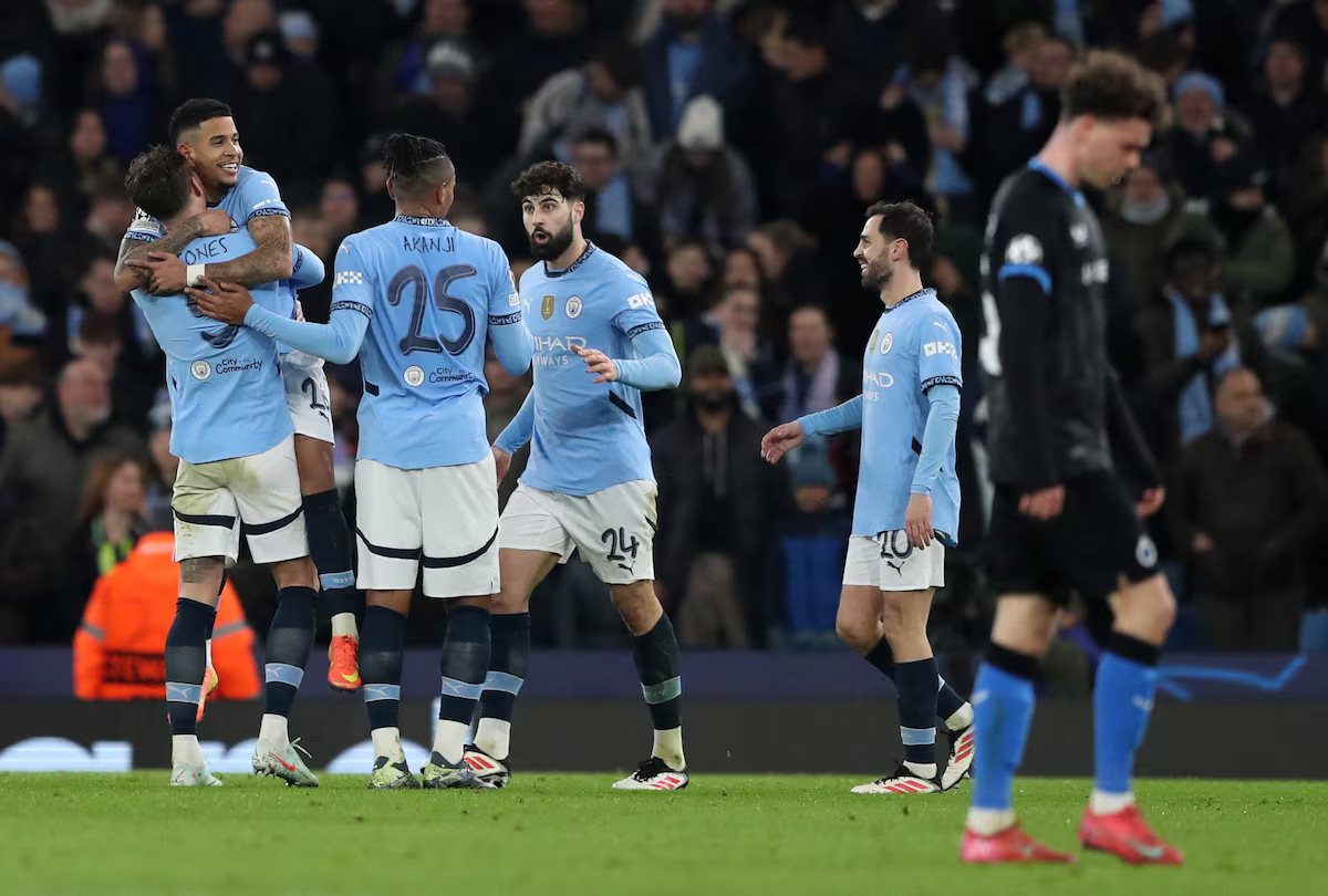 Man City survive scare to progress, Lille storm through