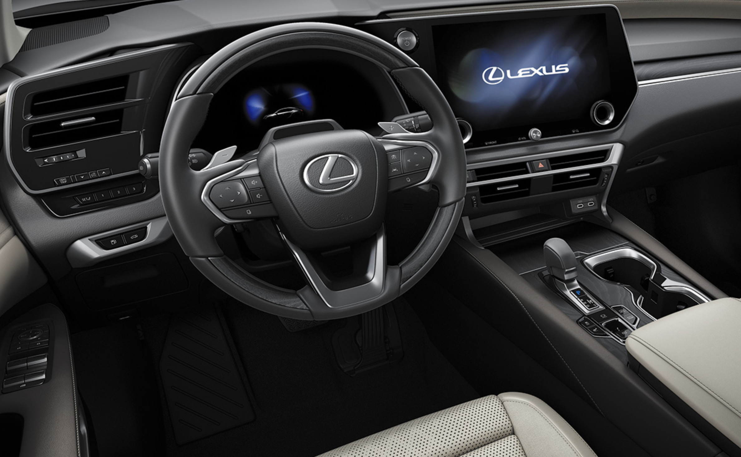 The modern interior of the Lexus RX 350h. Photo: Lexus