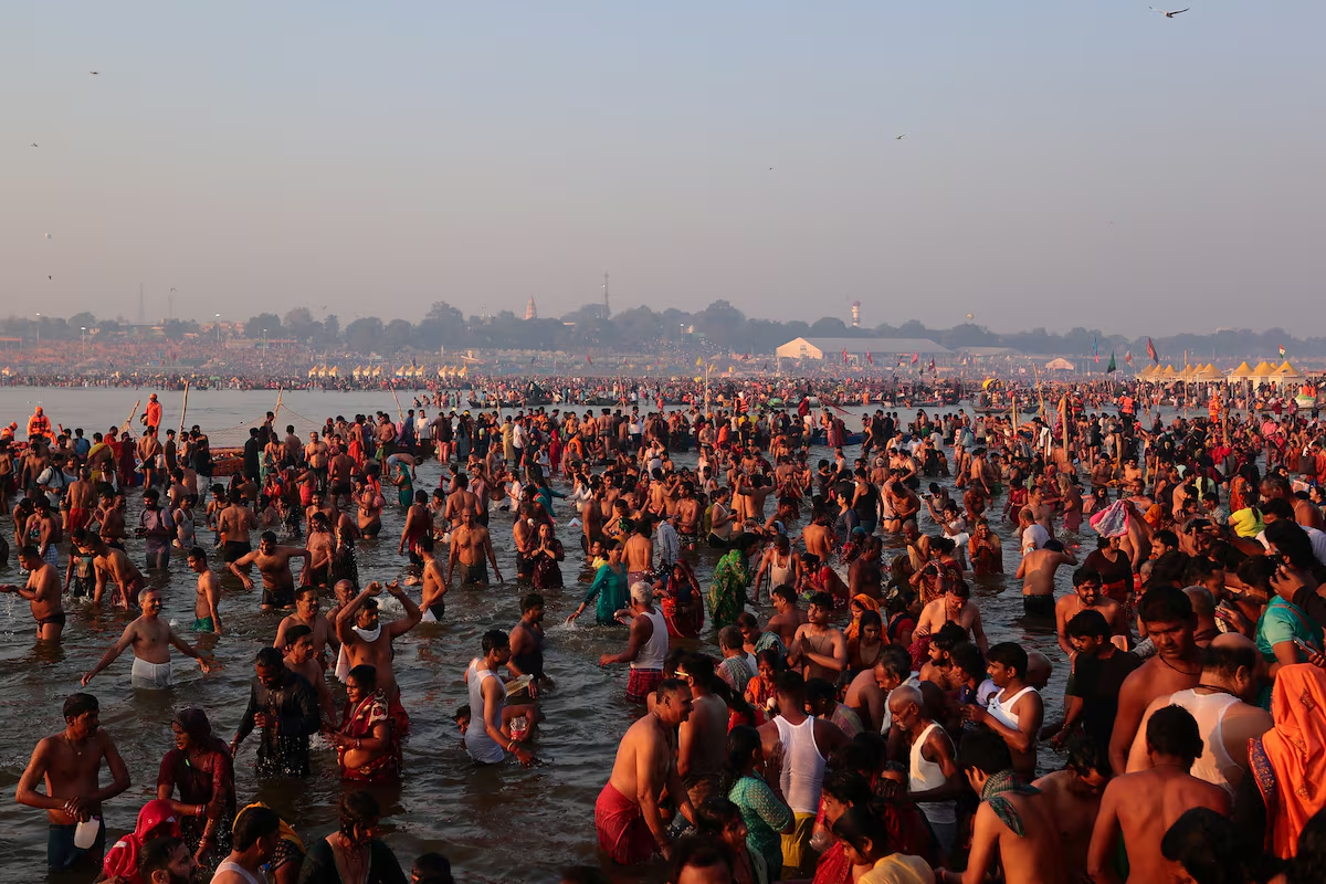 Ten million Indians take holy dip on key day of Kumbh Mela festival