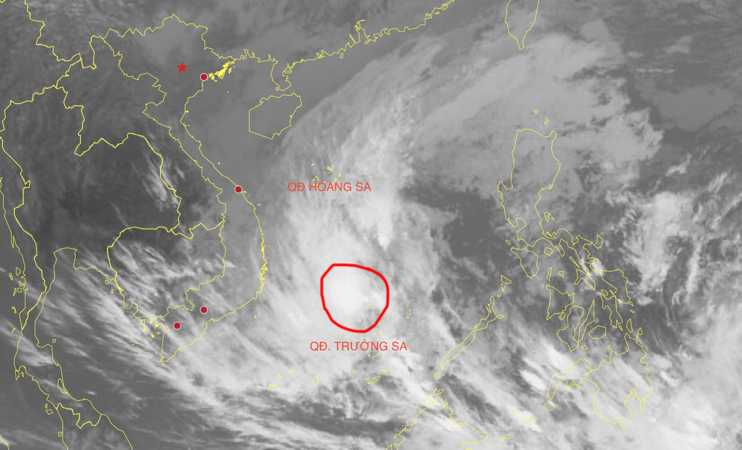 Low-pressure system in East Vietnam Sea likely to strengthen into tropical depression