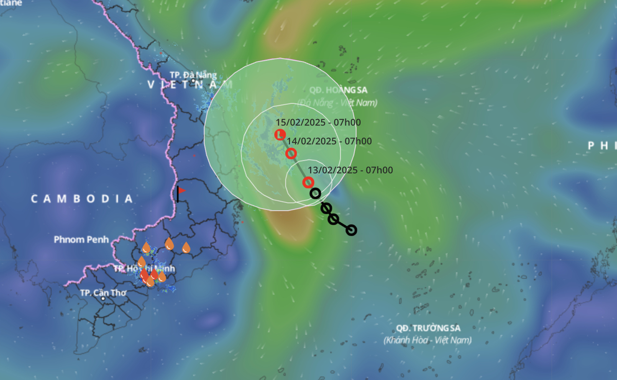 Tropical depression moves toward central Vietnam waters