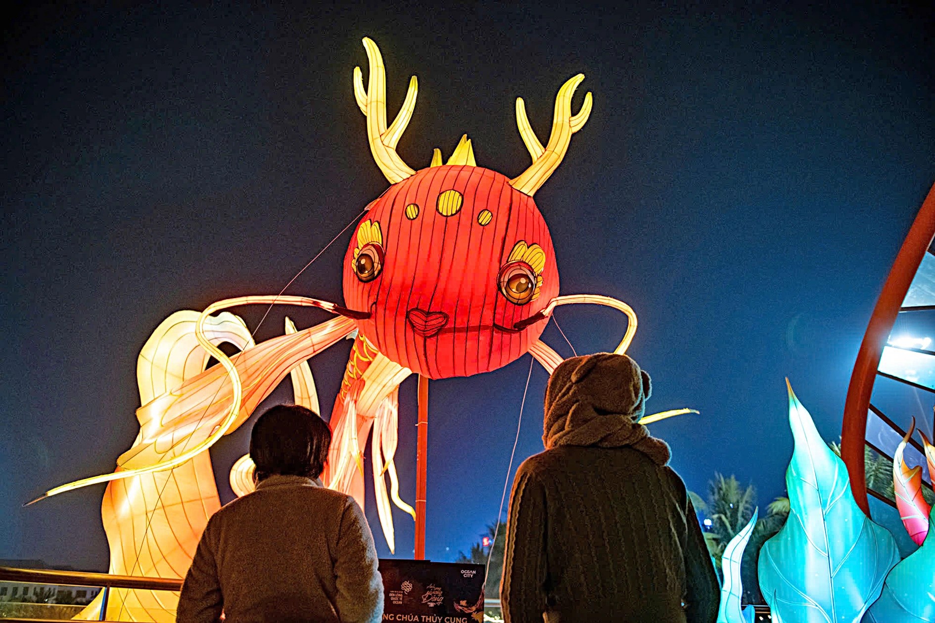 The artwork “Princess of the Underwater Palace” at the Eastern Light Festival. Photo: Nam Tran / Tuoi Tre