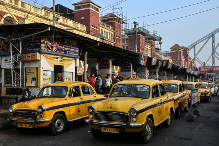 Kolkata's iconic Hindustan Ambassador was for years the main means of conveyance for ministers and captains of industry. Photo: AFP