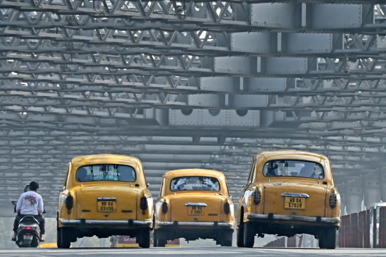 Kolkata's fleet of snub-nosed yellow taxis are a readily recognizable symbol of the city's identity. Photo: AFP