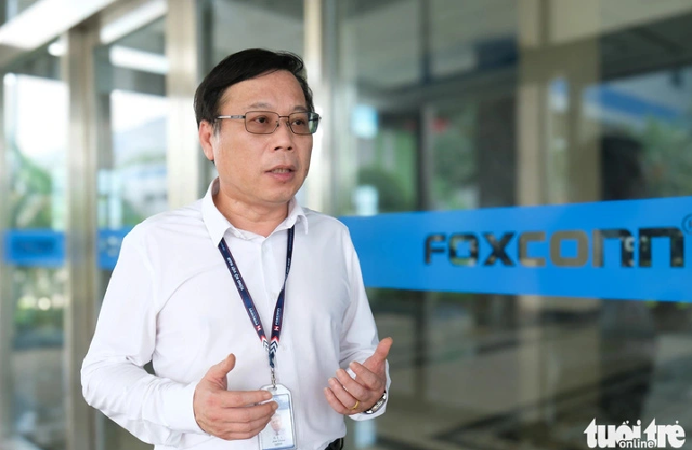 Chou I-Wen, deputy general director in charge of Foxconn Vietnam. Photo: Ha Quan / Tuoi Tre