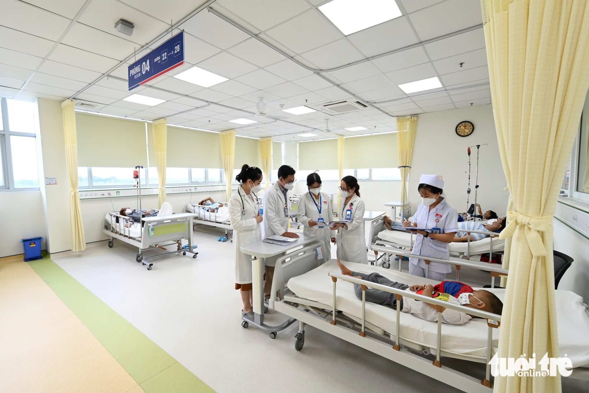 A patient room at the Blood Transfusion and Hematology Hospital at the Tan Kien medical campus in Tan Kien Commune, Binh Chanh District, Ho Chi Minh City. Photo: Supplied